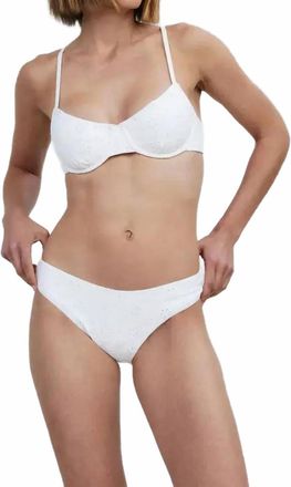 Solid & Striped Daphne Eyelet Bikini Bottom In White