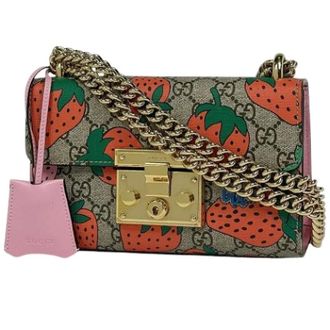 Gucci Pre-owned Vintage Schoudertas - Dames - Pre-owned - Veelkleurig - Maat: ONE Size Leer