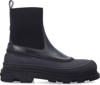 Moncler Black Leather Boots