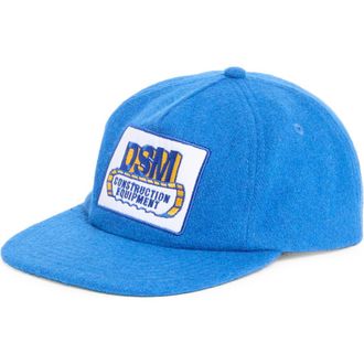 Diet Starts Monday Construction Embroidered Patch Wool Hat in Royal at Nordstrom Rack
