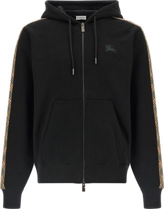 Burberry Black Relaxed Logo Hoodie