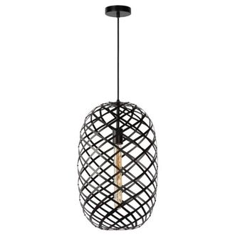 Lucide L&aacute;mpara de techo en metal negro di&aacute;metro 32cm