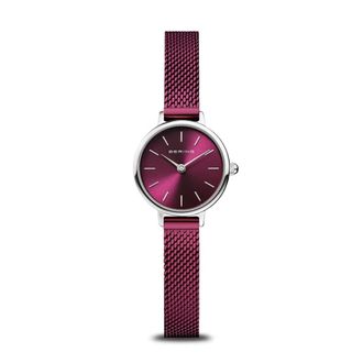 Bering Klassiek paars horloge met saffierglas - Dames - Horloges - Paars - ONE Size - Accessoires