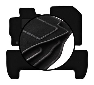 OEM Juego Completo De Alfombrillas De Terciopelo Para Toyota Urban Cruiser Hatchback (2008-2014)
