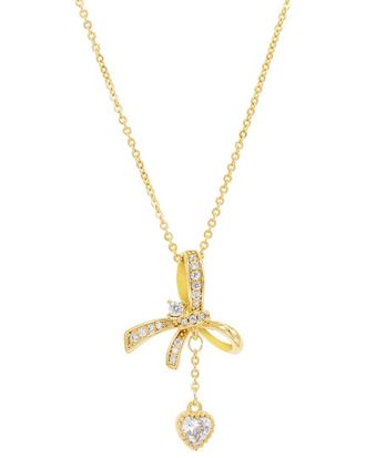 Savvy Cie Jewels CZ Dangle Necklace