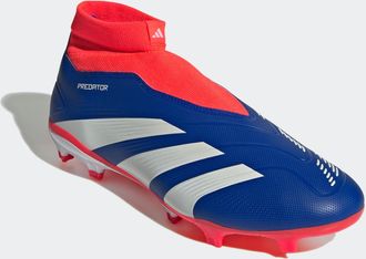 adidas Fussballschuh ADIDAS PERFORMANCE PREDATOR LEAGUE LACELESS FG, Gr. 47, blau (lucid blau, cloud wei&szlig;, solar rot), Synthetik, Textil, Schuhe Fussballschu