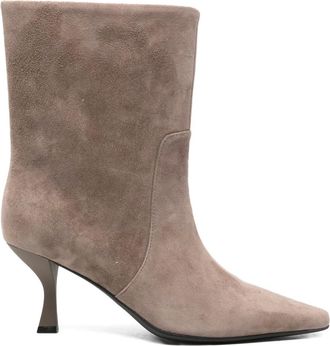 Marc Ellis Stivali a punta in pelle 70mm - Toni neutri