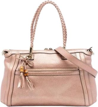 Gucci Pre-owned Handbags, female, Pink, Size: ONE SIZE Pre-owned Bella Satchel