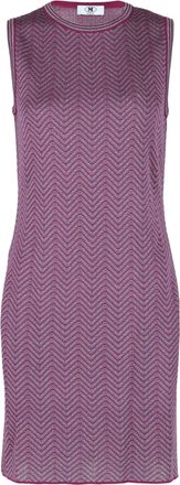 M Missoni Sleeveless Zigzag Pattern Shift Dress