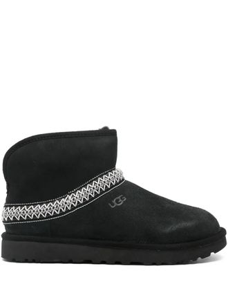 UGG Stivali Classic Mini Crescent - Nero