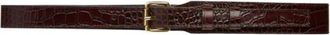 Erika Cavallini Semi Couture Riem met krokodillenprint - unisex - Riemen - Bruin - M - Leer - Accessoires