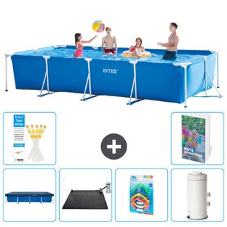 Intex Piscina Con Estructura Rectangular - 450x220x84 Cm - 7-piezas S118