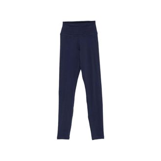 Sporty & Rich Leggings con logo stampato - - Trousers - Donna - Blu - L