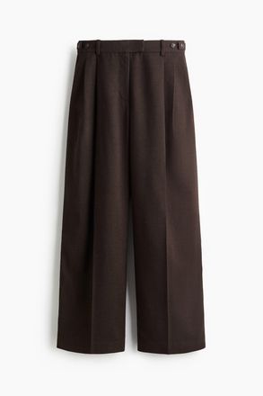 H&M Elegante Hose - Dunkelbraun