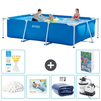 Intex Piscina Con Estructura Rectangular - 300x200x75 Cm - 7-piezas S5