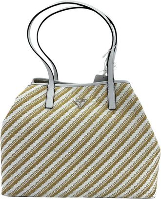 Guess Chique Witte Shopper Tas met Gouden Details - Dames - Shoppers - Veelkleurig - ONE Size - Leer - Tassen