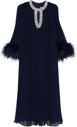 Self Portrait Long Pleated Dress