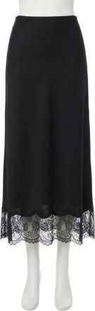 Z Supply Cinder Lace Midi Skirt In Black