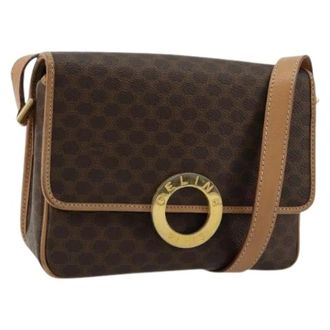 Celine Pre-owned Cross Body Bags, female, Brown, Size: ONE SIZE Pre-owned Vintage Shoulder Bag