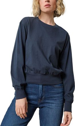 Lilla P Easy Fit Ribbed Trim Easy Crew Shirt