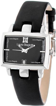 Laura Biagiotti Leather Dress Mens Watch