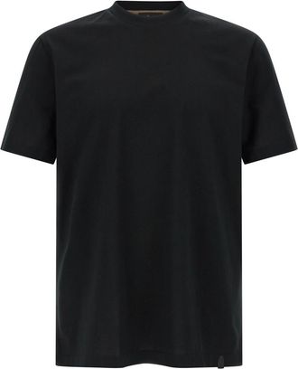 Brioni Black Carbonated cotton t-shirt