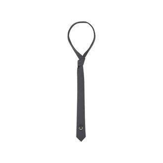 John Richmond Corbata Fina de Seda con Logo y Detalle de Aro - Accessories - Hombre - Negro - ONE SIZE