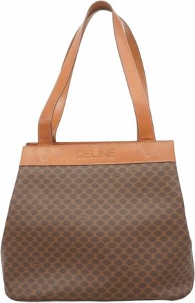 Celine Brown Pvc Tote Bag (Pre-Owned)