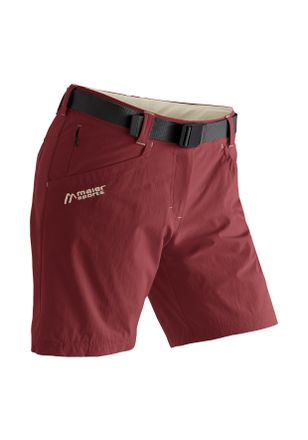 Maier Sports Funktionsshorts MAIER SPORTS Lulaka Shorts, Damen, Gr. 34, Normalgr&ouml;ssen, rot (weinrot), 90% Polyamid, 10% Elasthan, Hosen Funktionsshorts, Damen Shor