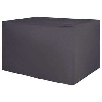 Beliani Cubierta Impermeable Para Muebles De Jard&iacute;n Tela Recubierta De Pvc Negro Chuva