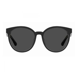 Moschino Round Full Rim Sunglasses - Black