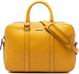 Gucci Pre-owned Gucci Medium Diamante Bright Leather Business Bag Unisex 5EOTCZZYSLABKG3A