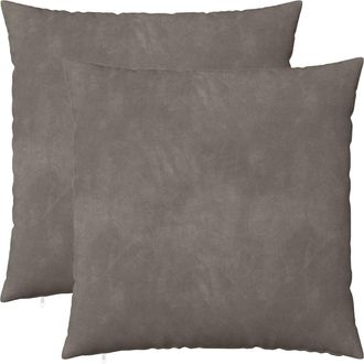 vidaXL Coj&iacute;n Con Almohada Heerlen 2 Uds. Gris Claro Terciopelo Vidaxl
