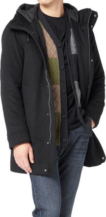 Herno Mens Black Cashmere Coat Clothing