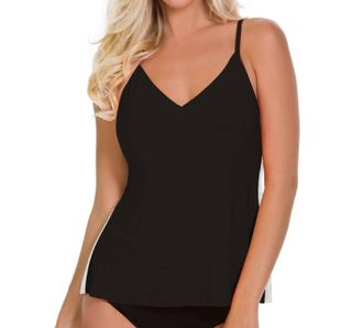 Magic Suit By Miraclesuit Color Block Venus Underwire Tankini Top In Black White
