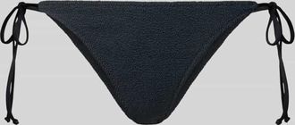 MC2 Saint Barth Bikini-Hose mit Strukturmuster Modell Virgo in Black, Gr&ouml;&szlig;e M/L