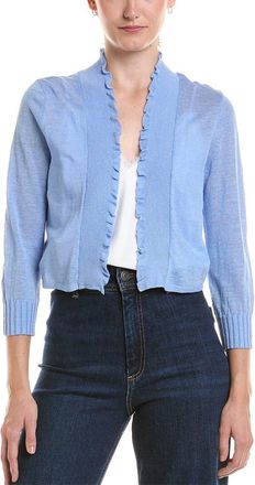Nic+Zoe NIC & ZOE Ruffle Featherknit Cardigan