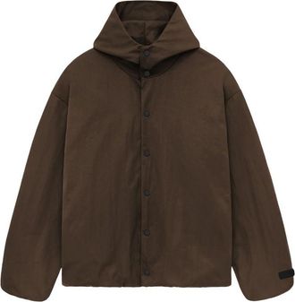 Fear of God SS25 Nylon Hooded Coach Jacket Brown 202HO246375F