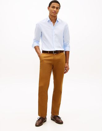 Tommy Hilfiger Mens THFlex Tommy Slim Chino - Country Brown - 28W x 30L