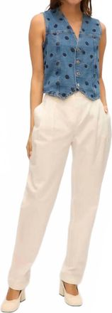 Vero Moda Alina Denim Vest In Blue