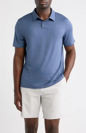 Zella Dynamic Polo in Blue Vintage at Nordstrom, Size Xx-Large