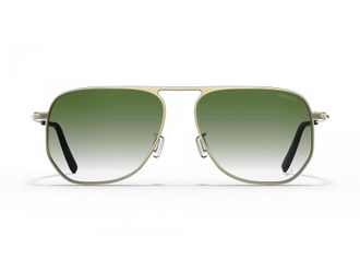 Blackfin Green Montecito Aviator Beta Titanium Sunglasses