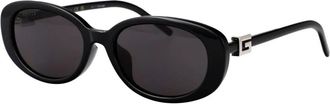 Gucci Gg 1684Sa Zonnebrillen - Dames - Zonnebrillen - Zwart - 55 MM - Accessoires