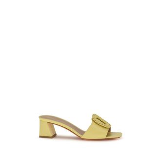 Santoni Bicolor Calf Leather Bos Taurus Womens Sandals
