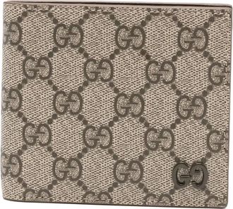 Gucci GG Supreme canvas leren portemonnee - Beige