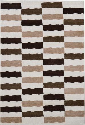 Nazar Rugs Alfombra de interior con rayas retro 150x220 cm