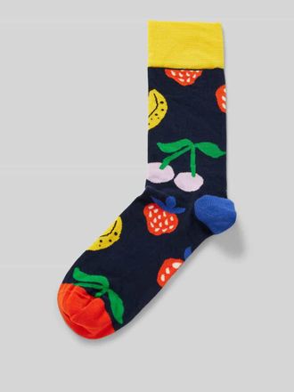 DillySocks Socken mit Motiv-Stitching Modell Fruit Of The Boom in Marine, Gr&ouml;&szlig;e 1