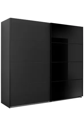 CARRYHOME Schwebet&uuml;renschrank, Graphitfarben, Schwarz, Metall, 2 F&auml;cher, 225x210x65 cm, Typenauswahl, umfangreiches Zubeh&ouml;r erh&auml;ltlich, in verschiedenen Gr&ouml;&szlig;en 