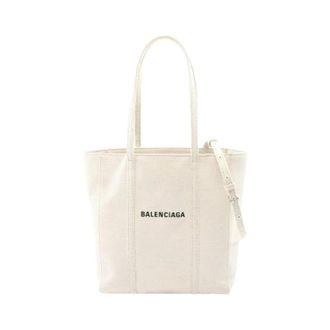 Balenciaga Pre-owned Tote Bags, female, Beige, Size: ONE SIZE Pre-owned Everyday Tote XS Canvas Tote Bag