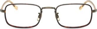Oliver Peoples Brymer glasses - unisex - Titanium - 49 - Brown